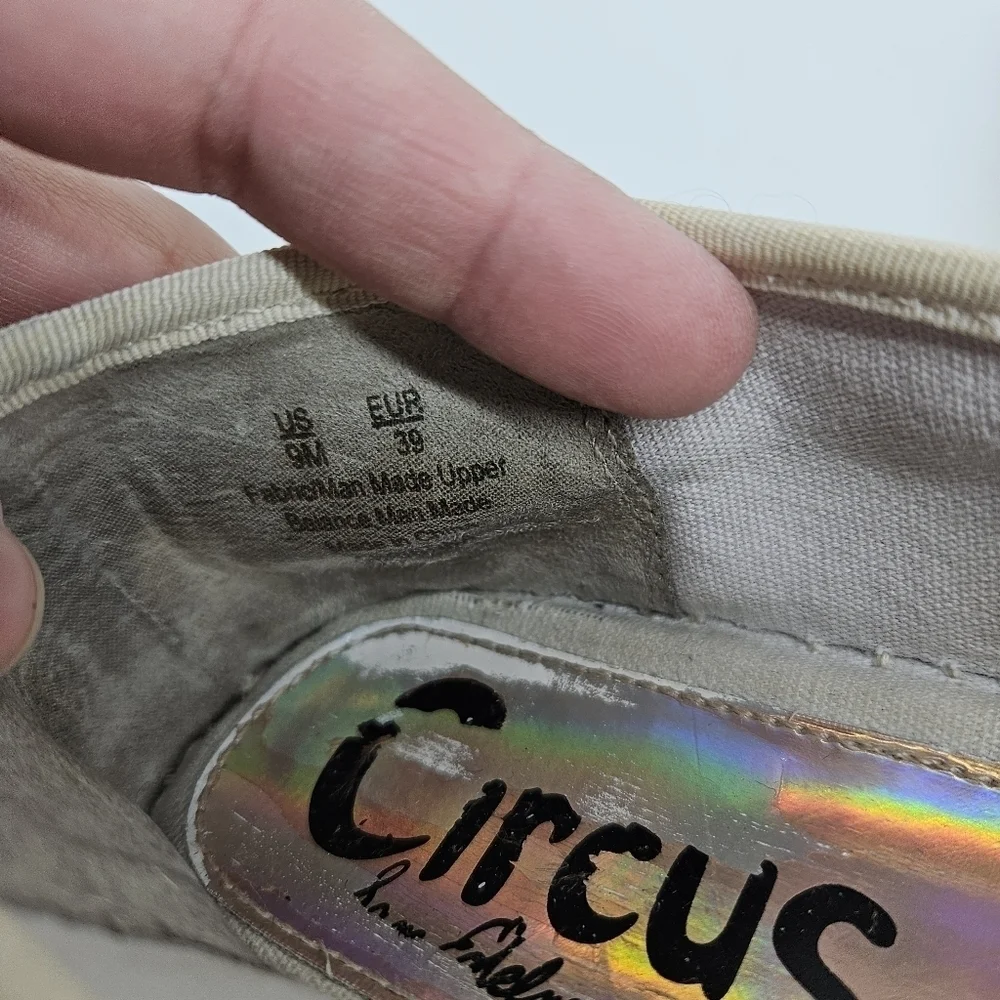 Circus by Sam Edelman Christina Platform Espadrilles beige size 9M
